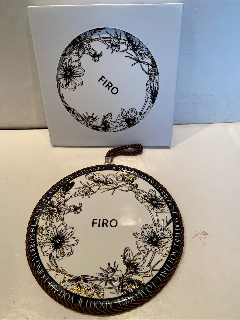 NIB Ceramic Wall Hanging with Sentiment